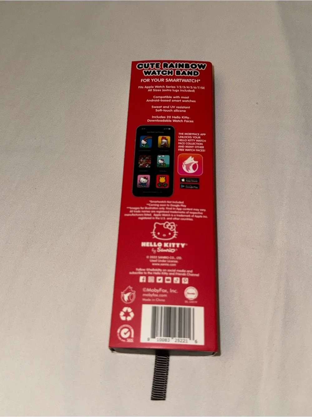 New Hello Kitty Red and White Cute Rainbow Apple Watch Band